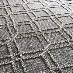 Diah Black & Bone Outdoor Area Rug - Clearance - Ornate Home