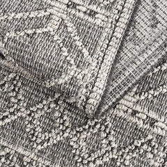 Diah Black & Bone Outdoor Area Rug - Clearance - Ornate Home