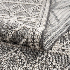 Diah Black & Bone Outdoor Area Rug - Clearance - Ornate Home