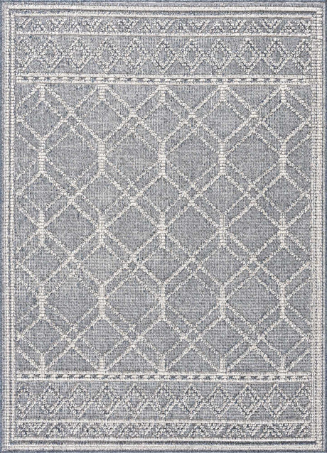 Diah Gray Blue & Bone Area Rug - Clearance - Ornate Home