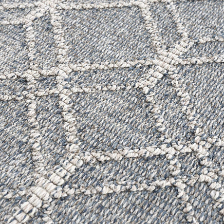 Diah Gray Blue & Bone Area Rug - Clearance - Ornate Home