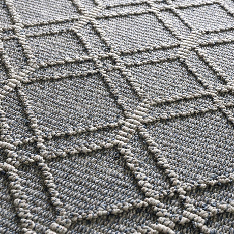 Diah Gray Blue & Bone Area Rug - Clearance - Ornate Home