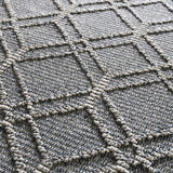 Diah Gray Blue & Bone Outdoor Area Rug - Clearance - Ornate Home
