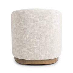 Diah Toasted Linen Swivel Accent Chair - Ornate Home