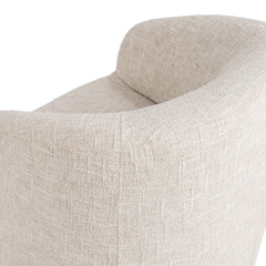 Diah Toasted Linen Swivel Accent Chair - Ornate Home