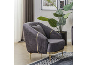 Diamond Anthracite Chair - Ornate Home