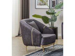 Diamond Anthracite Chair - Ornate Home