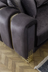 Diamond Anthracite Sofa - Ornate Home