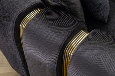 Diamond Anthracite Sofa - Ornate Home