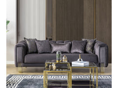 Diamond Anthracite Sofa - Ornate Home