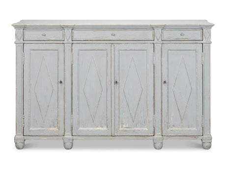 Diamond Blue Wall Sideboard - Ornate Home