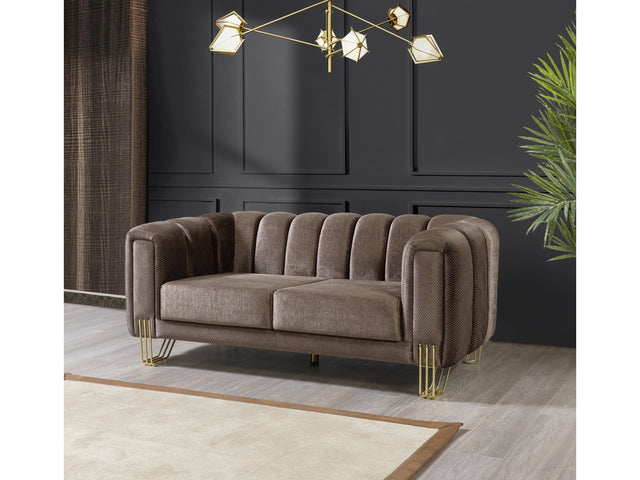 Diamond Brown 2-Piece Living Room Set - Ornate Home