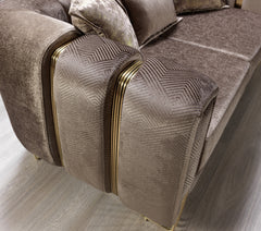 Diamond Brown 3-Piece Living Room Set - Ornate Home