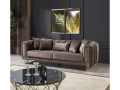 Diamond Brown 2-Piece Living Room Set - Ornate Home