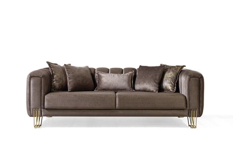 Diamond Brown Loveseat - Ornate Home