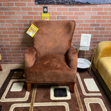 Diamond Brown Velvet Accent Chair - Ornate Home