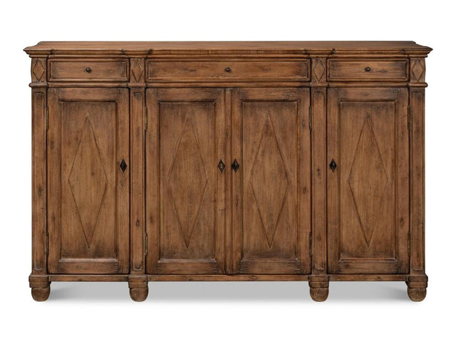 Diamond Brown Wall Sideboard - Ornate Home