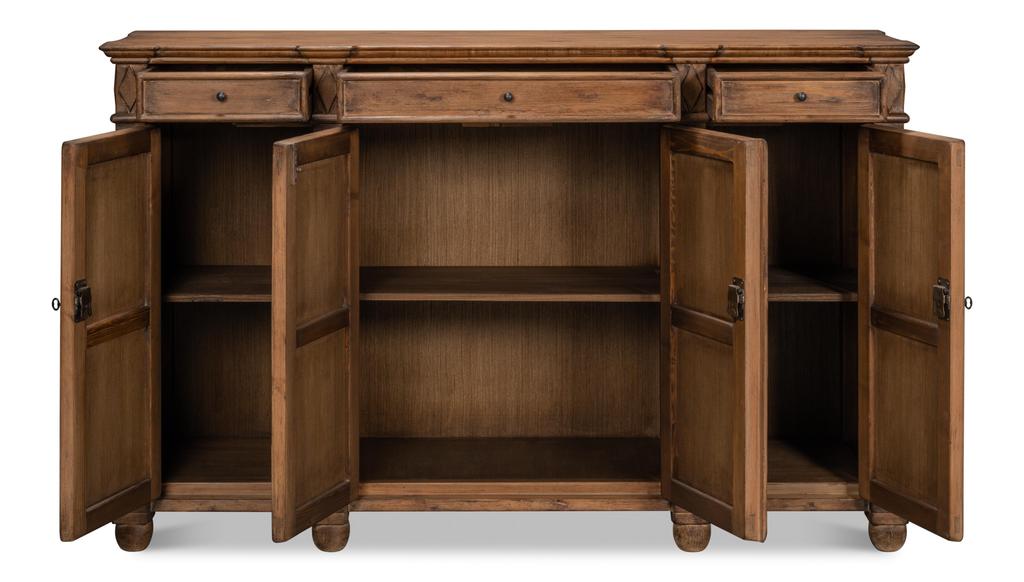 Diamond Brown Wall Sideboard - Ornate Home
