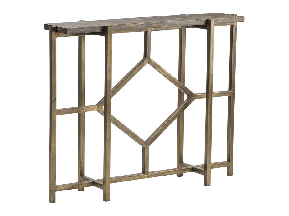 Diamond Gold/Brown Console Table - Ornate Home