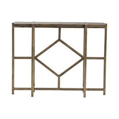 Diamond Gold/Brown Console Table - Ornate Home