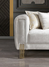 Diamond Ivory Sofa - Ornate Home