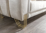 Diamond Ivory Sofa - Ornate Home