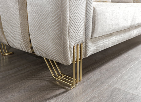 Diamond Ivory Sofa - Ornate Home