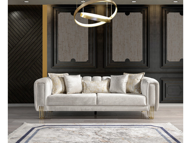 Diamond Ivory Sofa - Ornate Home