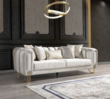 Diamond Ivory Sofa - Ornate Home