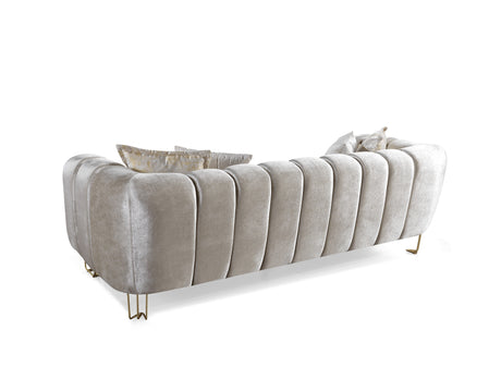 Diamond Ivory Sofa - Ornate Home