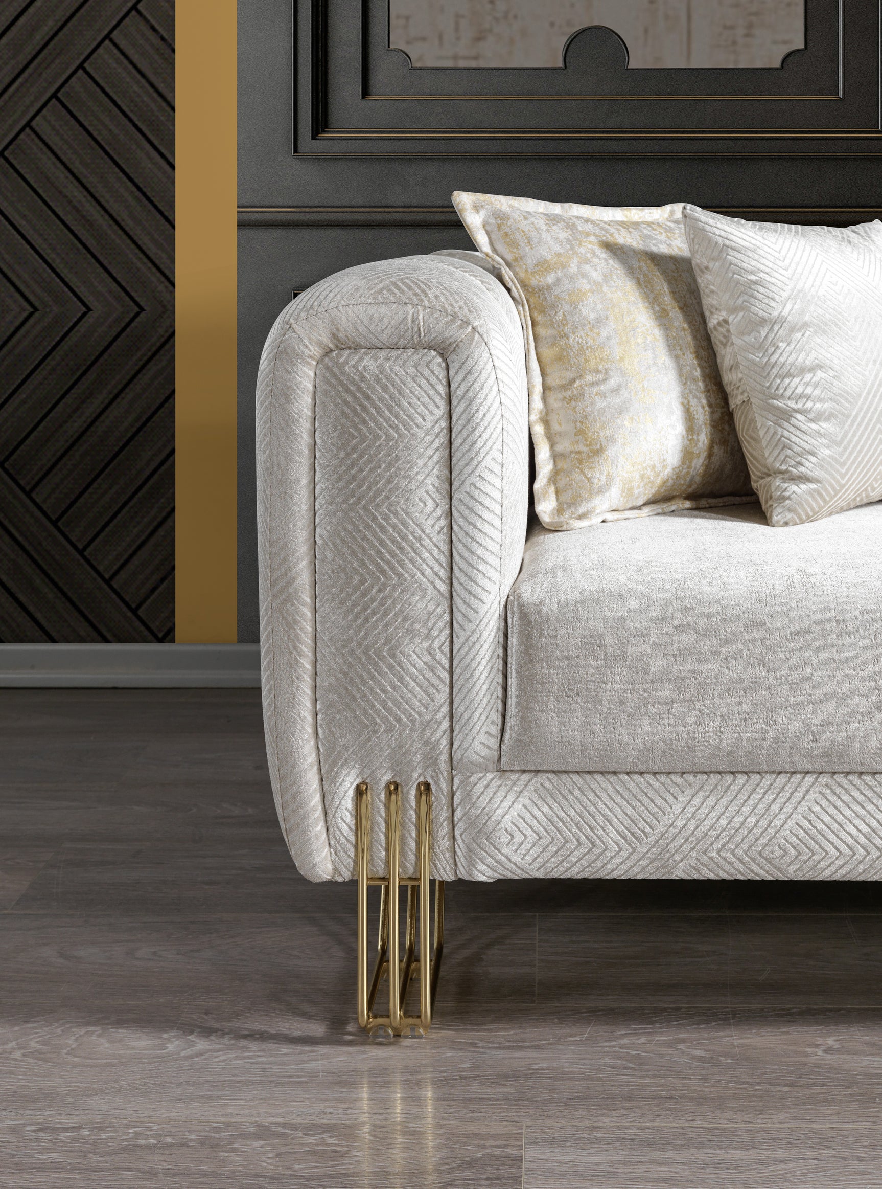 Diamond Ivory Sofa - Ornate Home