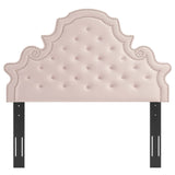 Diana Pink Tufted Performance Velvet Full/Queen Headboard - Ornate Home