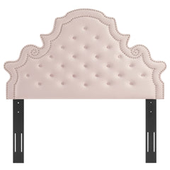 Diana Pink Tufted Performance Velvet Full/Queen Headboard - Ornate Home
