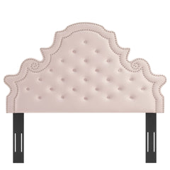 Diana Pink Tufted Performance Velvet Full/Queen Headboard - Ornate Home