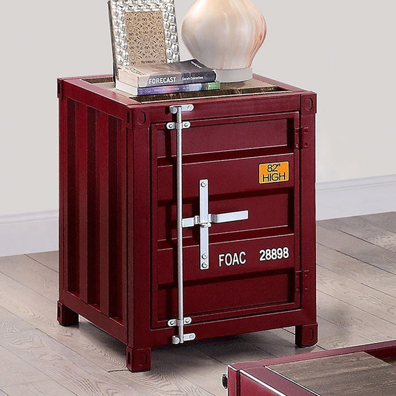Dicargo Red End Table - Ornate Home