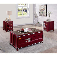 Dicargo Red End Table - Ornate Home