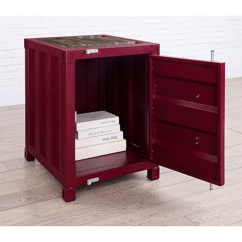 Dicargo Red End Table - Ornate Home