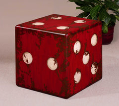 Dice Red Accent Table - Ornate Home