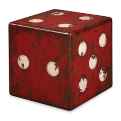 Dice Red Accent Table - Ornate Home