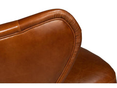 Diddy Brown Leather Chair - Ornate Home
