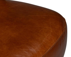 Diddy Brown Leather Chair - Ornate Home