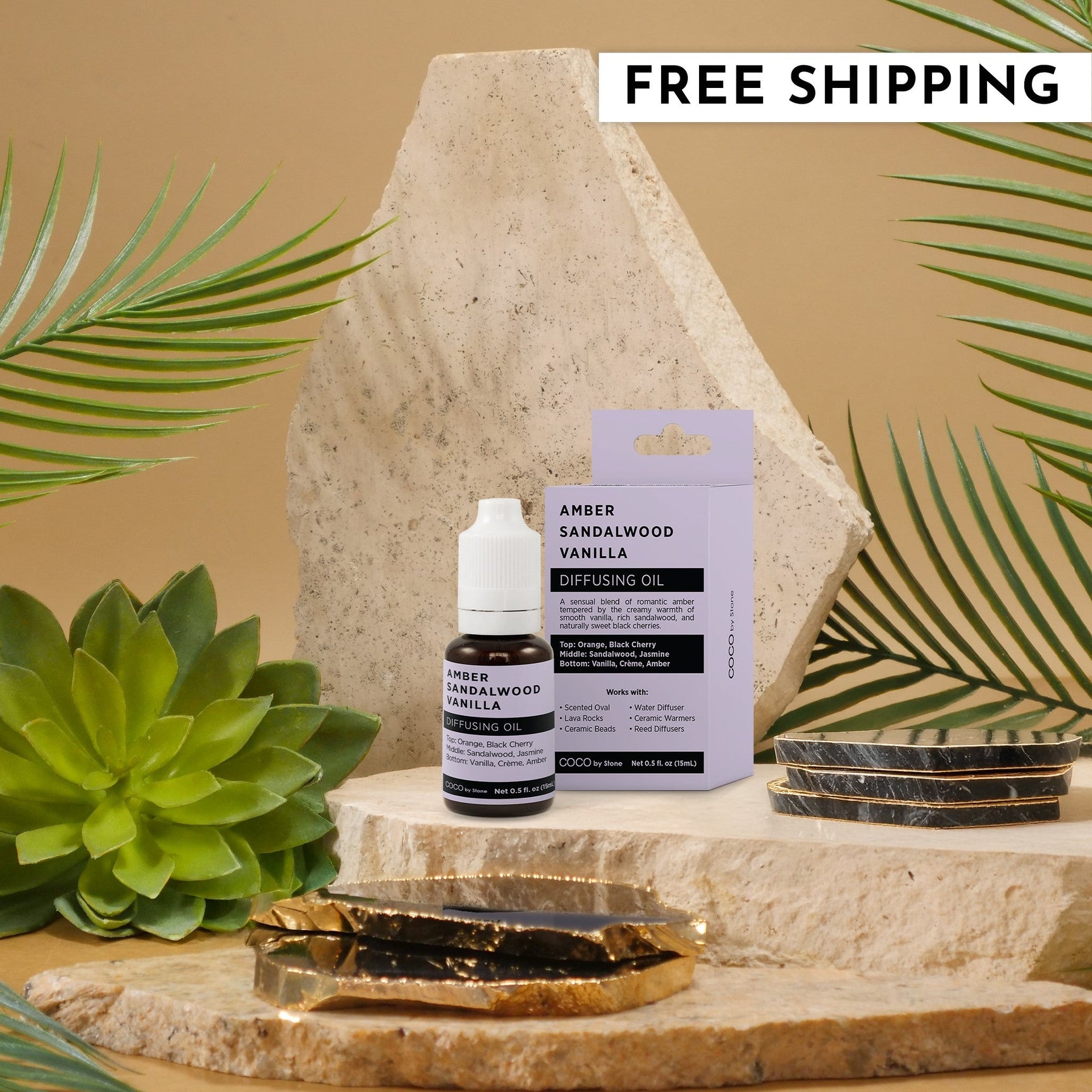 Diffusing Oil (Amber | Sandalwood | Vanilla) - Ornate Home