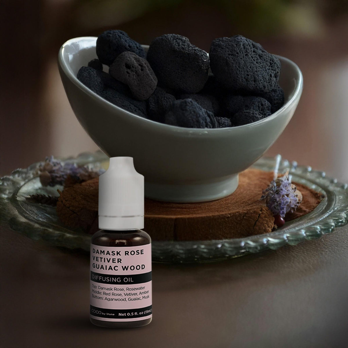 Diffusing Oil (Damask Rose | Vetiver | Guaiac Wood) - Ornate Home