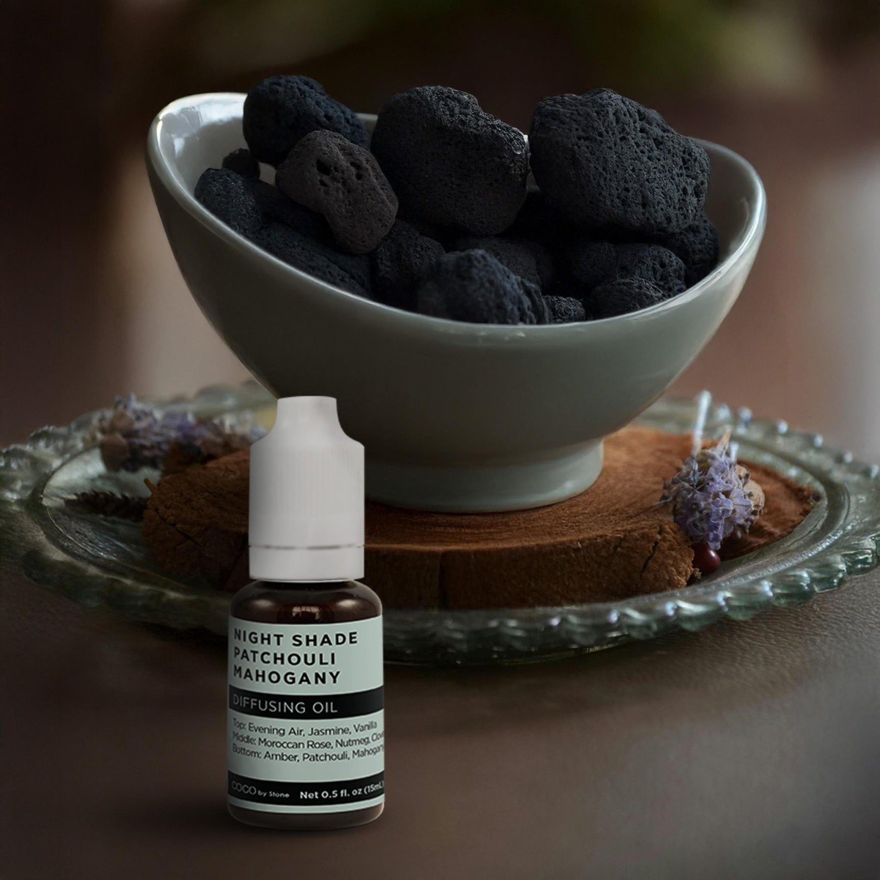 Diffusing Oil (Night Shade | Patchouli | Mahogany) - Ornate Home