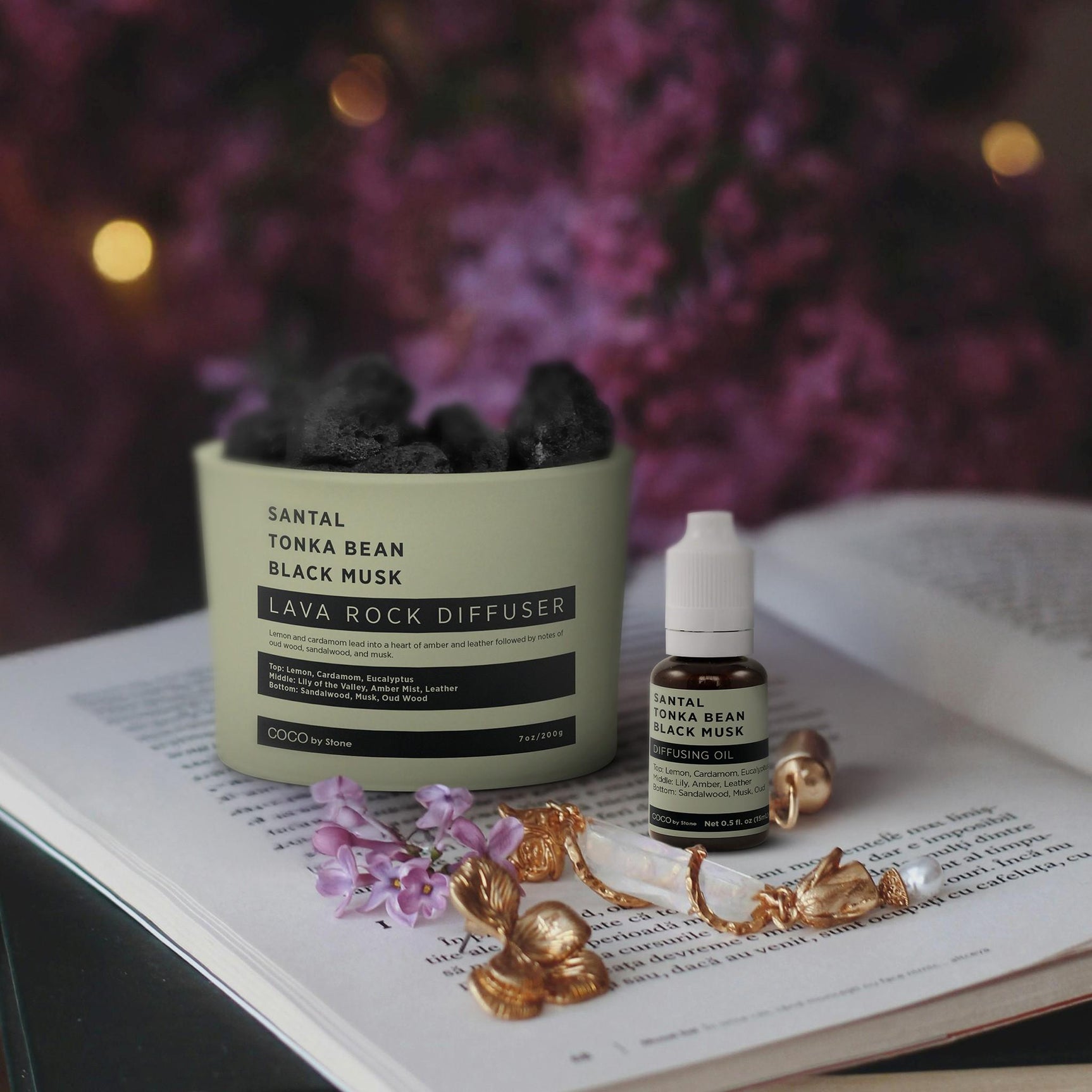 Diffusing Oil (Santal | Tonka Bean | Black Musk) - Ornate Home