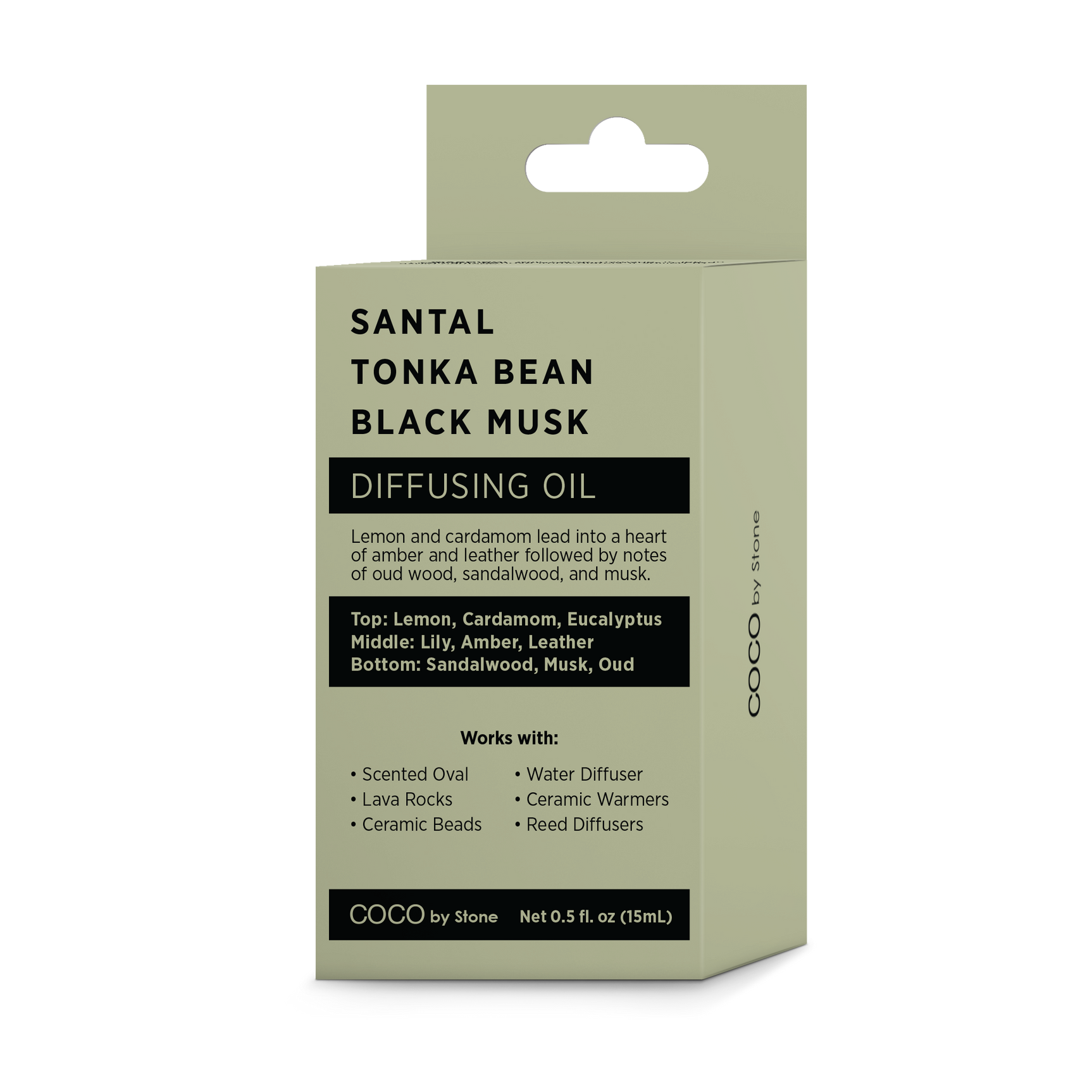 Diffusing Oil (Santal | Tonka Bean | Black Musk) - Ornate Home