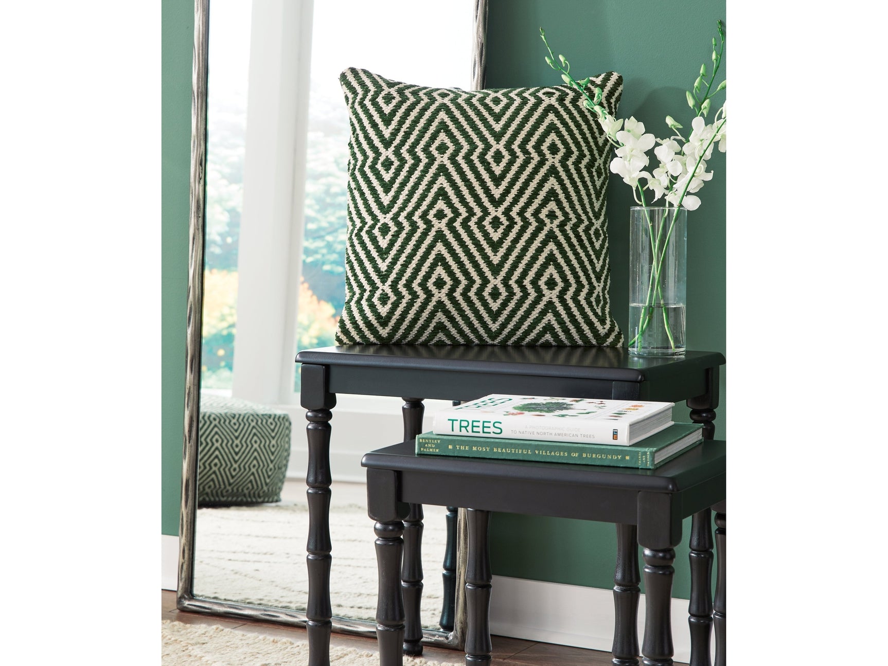 Digover Green/Ivory Pillow (Set of 4) (Online Special Price) - Ornate Home