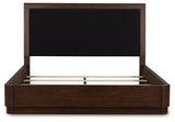 Dilenno Dark Brown California King Upholstered Panel Bed (Online Special Price) - Ornate Home