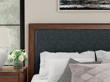 Dilenno Dark Brown California King Upholstered Panel Bed (Online Special Price) - Ornate Home
