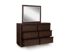 Dilenno Dark Brown Dresser and Mirror - Ornate Home